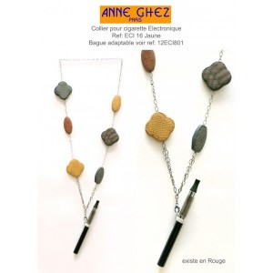 accessoires-e-cigarette-tours-de-cou-amazone-jaune-marron-anne-ghez